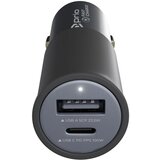 Prio Avtomobilski polnilec za naprave s priključkom USB-C / USB-A, dvojni, 100W | Shoptok.si