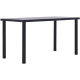  Blagovaonski stol crni i siva boja betona 140 x 70 x 75 MDF | shoptok.hr