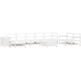  10-dijelni set vrtnih sofa bijeli od masivne borovine | shoptok.hr