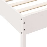  Krevet s regalom za knjige bez madraca bijeli 90x190cm borovina | shoptok.hr