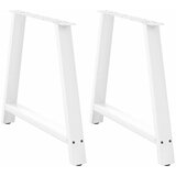  Noge za blagovaonski stol A-oblika 2 kom Bijele 100 x (72-73) cm Čelik | shoptok.hr