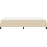 Krevet s opruga kutije s madracem Krema 120 x 190 cm tkanina | shoptok.hr
