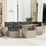  7-dijelni set vrtnih sofa svjetlosivi od poliratana | shoptok.hr