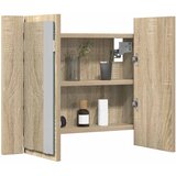  LED kupaonski ormarić s ogledalom boja hrasta 60x12x45 akrilni | shoptok.hr