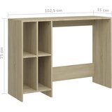  Stol za prijenosno računalo boja hrasta 102,5x35x75 cm drveni | shoptok.hr