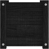vidaXL vrtne sadilice 2 kom crne 31 x 31 x 31 cm od masivne borovine | shoptok.hr