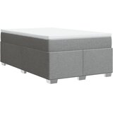  Krevet s oprugama i madrac svjetlosivi 120 x 200cm od tkanine | shoptok.hr