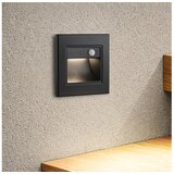  Brilagi - LED svetlo za stepenište sa senzorom STEP LIGHT LED/1,5W/230V IP44, crno | Eponuda.com