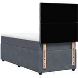  Box spring krevet s madracem tamnosivi 90x190 cm bar&amp;scaron;unasti Slike