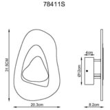 Globo STENSKA LED-SVETILKA DORSEY 3000 K 230 V | Shoptok.si