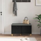  Haldna klop z blazino z vrati Črna Orehovina 80 x 38 x 46 cm, (5000155704) | Shoptok.si