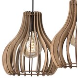  Visilica na sajli TUCCI 3xE27/15W/230V hrast/crna | Eponuda.com