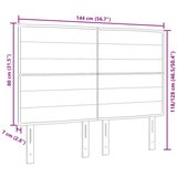 Uzglavlje Linije Dizajn Taupe 140 cm Tkanina | shoptok.hr