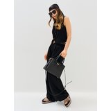 Sinsay Wide leg hlače s remenom, s dodatkom viskoze | shoptok.hr