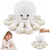  Plišana igračka hobotnica s elastičnim pipcima bijela 50 cm | shoptok.hr