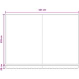  Povlačivi tende Svijetlo siva i bijela. 4,5 × 3 m | shoptok.hr