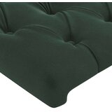 vidaXL uzglavlje s ušima tamnozeleno 93x23x78/88 cm baršunasto | shoptok.hr