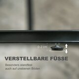  Set od 2 stolića za kavu ovalni i okrugli složivi ​​mramorni izgled MDF metal Ø50 x 50 5V cm crni | shoptok.hr