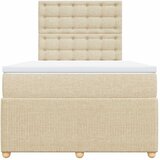  Krevet box spring s madracem krem 120 x 190 cm od tkanine | shoptok.hr