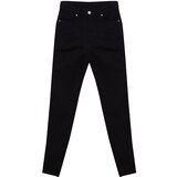Trendyol Ženske traperice Skinny black krema | ePonuda.com