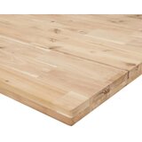  Radni stol 80x60x(73-99 5) cm masivno drvo bagrema pravokutni - Smeđa i crna 80 x 60 x (73-99.5) cm 1 | shoptok.hr
