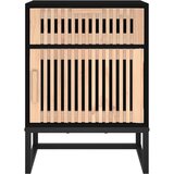  Noćni ormarić crni 40x30x55,5 cm konstruirano drvo i željezo | Eponuda.ba