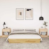  Okvir kreveta bez madraca 150x200 cm puno drvo hrast | Eponuda.com