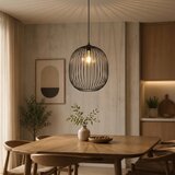  Luster na sajli DESTELLO 1xE27/15W/230V prečnik 32 cm crna | Eponuda.com