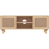 TV ormarić smeđi 105 x 30 x 40cm od borovine i prirodnog ratana | shoptok.hr