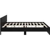  Okvir kreveta s uzglavljem Crni hrast 200 x 200 cm - Crni hrast 200 x 200 cm | shoptok.hr