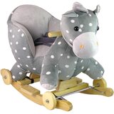 Lean Toys Gugalni konjiček 2 v 1 Ride On Blue s pikami | Shoptok.si