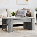 vidaXL Klubska mizica siva sonoma 102x55x42 cm inženirski les Cene