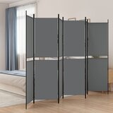 vidaXL Paravan 6-delni antracit 300x200 cm blago Cene