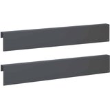 Profil za rubove vrta 2 kom. 100 x 5 x 15 cm Čelik Antracit | shoptok.hr