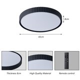 Brilagi ORINO LED stropno svetlo, prigušiva, LED/54W/230V 3000-6000K, crna, prečnik 43 cm + daljinski upravljač | Eponuda.com