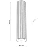  Stropna svetiljka TUNE L 1xGU10/10W/230V 24 cm bela | Eponuda.com