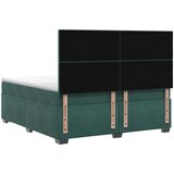  Boxspring krevet s madracem Tamnozelena 200 x 200 cm Baršun | shoptok.hr