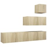  4-dijelni set TV ormarića boja hrasta sonome od iverice | shoptok.hr