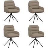  Okretne blagovaonske stolice 4 pcs Umjetna koža Boja cappuccina | Eponuda.com