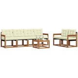 Set vanjskih sofa 7 kom. Prirodna i krem | shoptok.hr