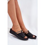 S. BARSKI Leather Women's Slippers With Decorative Strap | Shoptok.si