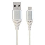 Gembird usb kabl usb 2.0 micro-usb b usb a srebrno, belo Cene