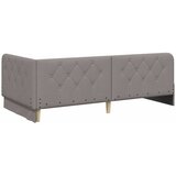  Kutni okvir kreveta Sivo-smeđa 100 x 200 cm tkanina | shoptok.hr