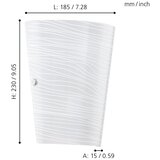 Eglo 91856 - Zidna svetiljka CAPRICE 1xE27/60W/230V | Eponuda.com