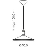 Brilagi Luster na sajli FORGE 1xE27/60W/230V prečnik 36 cm crni | Eponuda.com