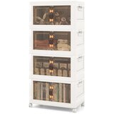 Costway Zložljiva omarica za shranjevanje s 4 policami, 49,5 x 31,5 x 112,5 cm, (5000329651) Cene