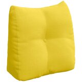 vidaXL Poglavni vzglavnik Svetlo rumena 45 x 24 x 50 cm blago | Shoptok.si