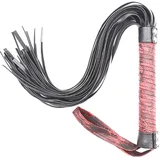 SuperLove Design Flogger Black with Red Handle