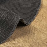 vidaXL Tepih IZA kratka vlakna skandinavski izgled antracit Ø 120 cm | shoptok.hr