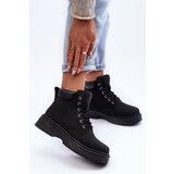 Boto Women's Furry-Lined Lace-Up Boots Black Corbin | Shoptok.si